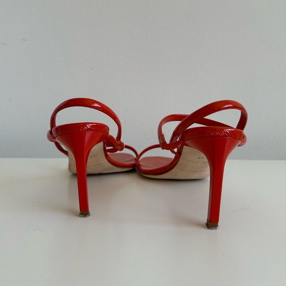 Dear Frances tomato red dash sandals strappy heels - Picture 8 of 9